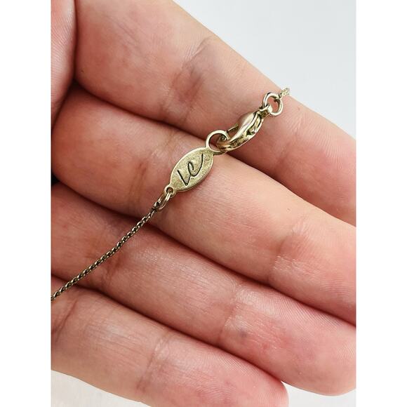 Liz Claiborne Gold Tone White Ball Bead Long Chain Necklace Station 80s Lobster - Picture 14 of 15